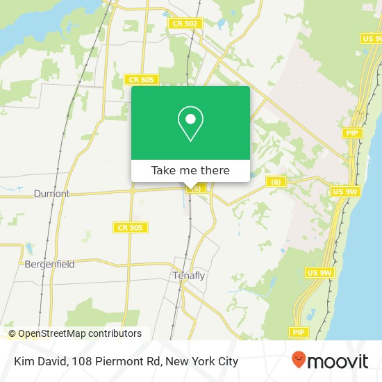 Mapa de Kim David, 108 Piermont Rd