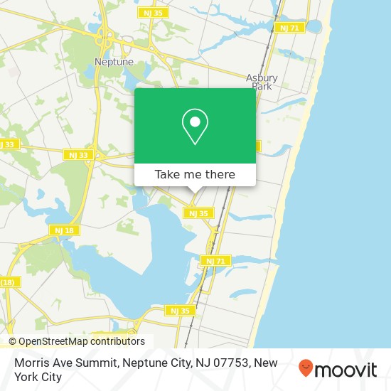 Morris Ave Summit, Neptune City, NJ 07753 map