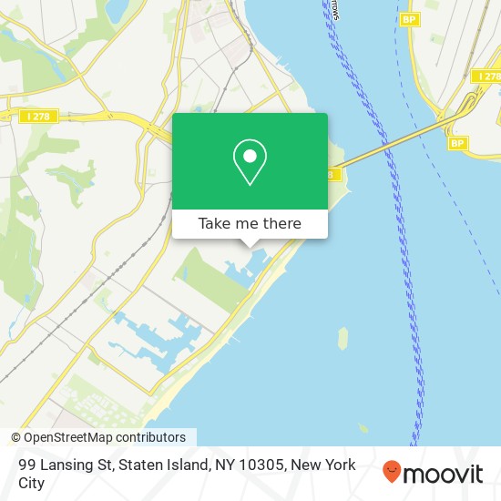 Mapa de 99 Lansing St, Staten Island, NY 10305