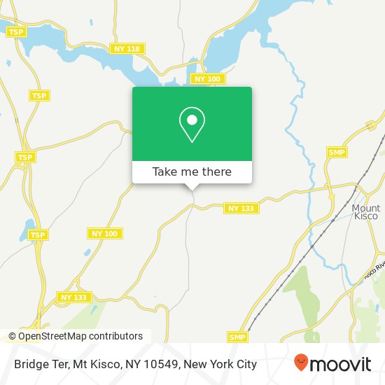 Mapa de Bridge Ter, Mt Kisco, NY 10549