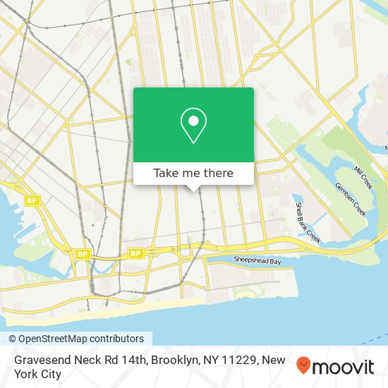 Gravesend Neck Rd 14th, Brooklyn, NY 11229 map