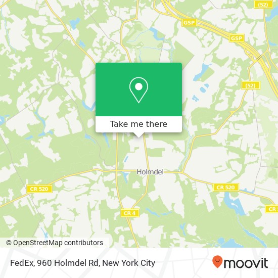 FedEx, 960 Holmdel Rd map