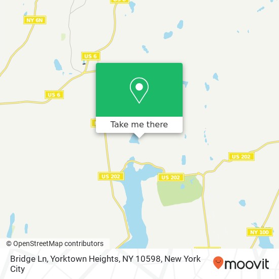 Mapa de Bridge Ln, Yorktown Heights, NY 10598