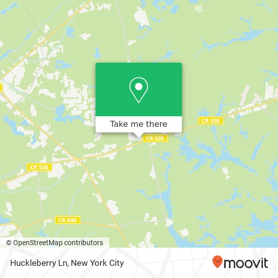 Mapa de Huckleberry Ln, New Egypt, NJ 08533