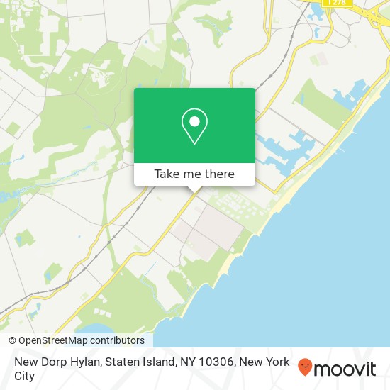 Mapa de New Dorp Hylan, Staten Island, NY 10306