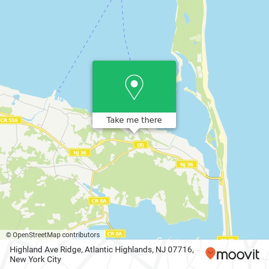 Highland Ave Ridge, Atlantic Highlands, NJ 07716 map