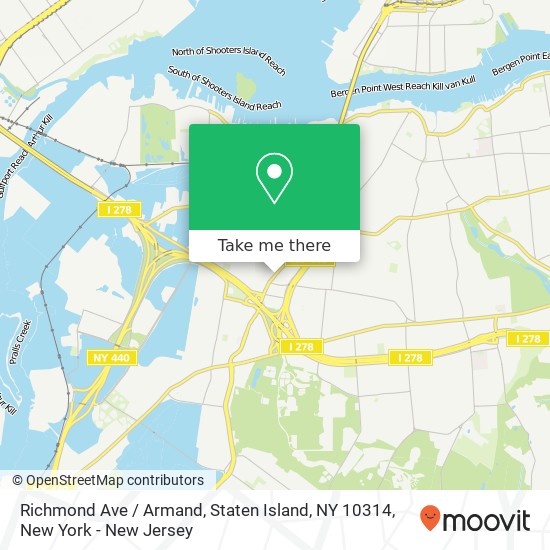 Mapa de Richmond Ave / Armand, Staten Island, NY 10314