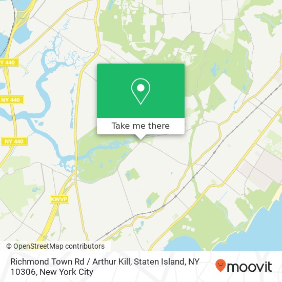 Richmond Town Rd / Arthur Kill, Staten Island, NY 10306 map