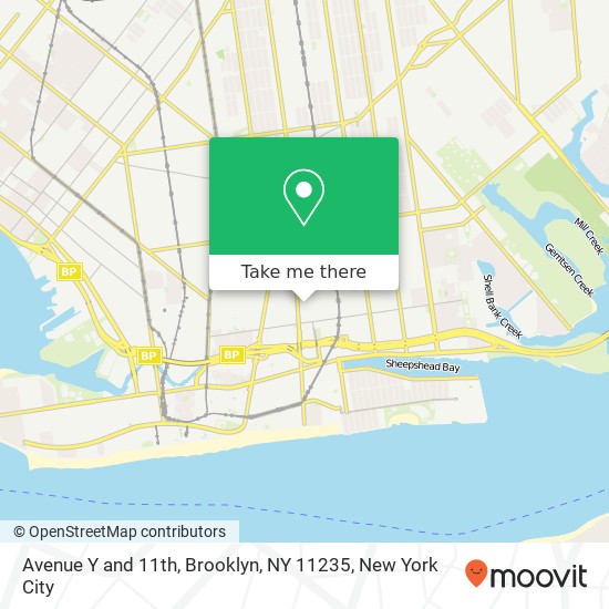 Mapa de Avenue Y and 11th, Brooklyn, NY 11235