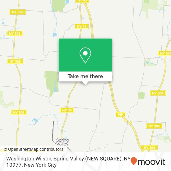 Mapa de Washington Wilson, Spring Valley (NEW SQUARE), NY 10977