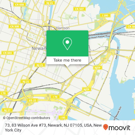 73, 83 Wilson Ave #73, Newark, NJ 07105, USA map