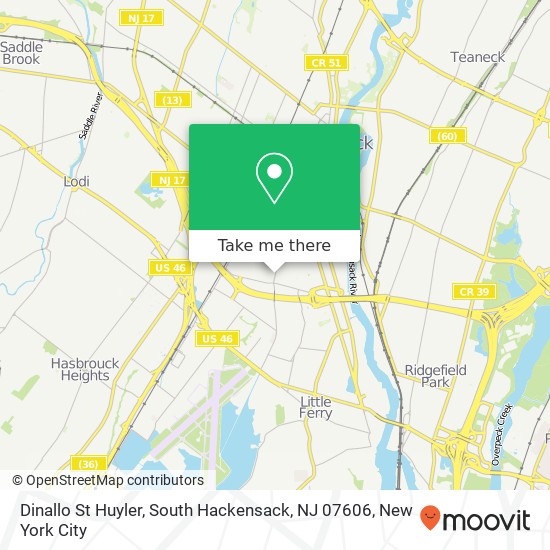 Dinallo St Huyler, South Hackensack, NJ 07606 map