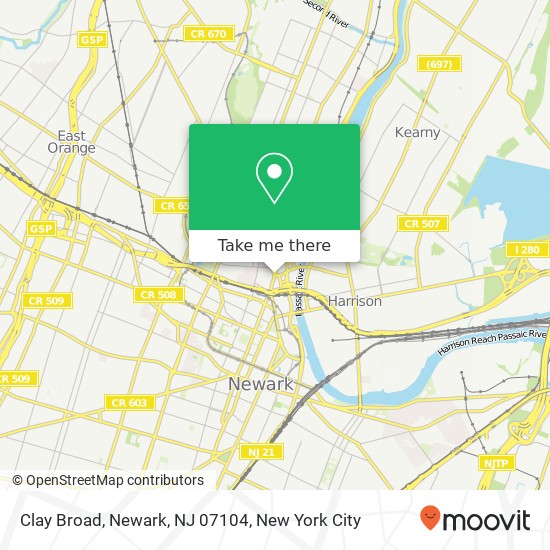 Clay Broad, Newark, NJ 07104 map