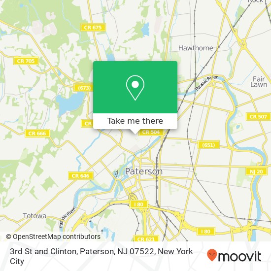 Mapa de 3rd St and Clinton, Paterson, NJ 07522