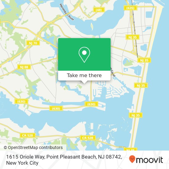 1615 Oriole Way, Point Pleasant Beach, NJ 08742 map