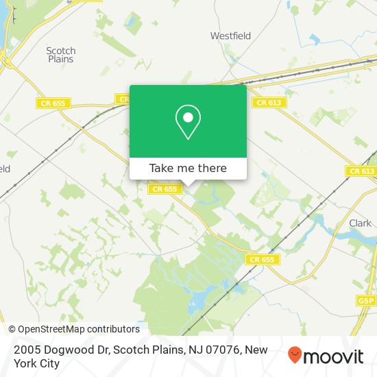 2005 Dogwood Dr, Scotch Plains, NJ 07076 map