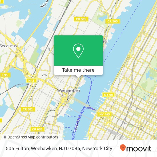 505 Fulton, Weehawken, NJ 07086 map