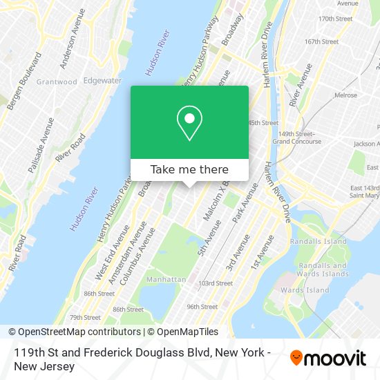 Mapa de 119th St and Frederick Douglass Blvd