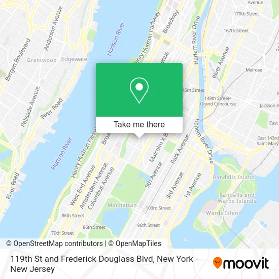Mapa de 119th St and Frederick Douglass Blvd