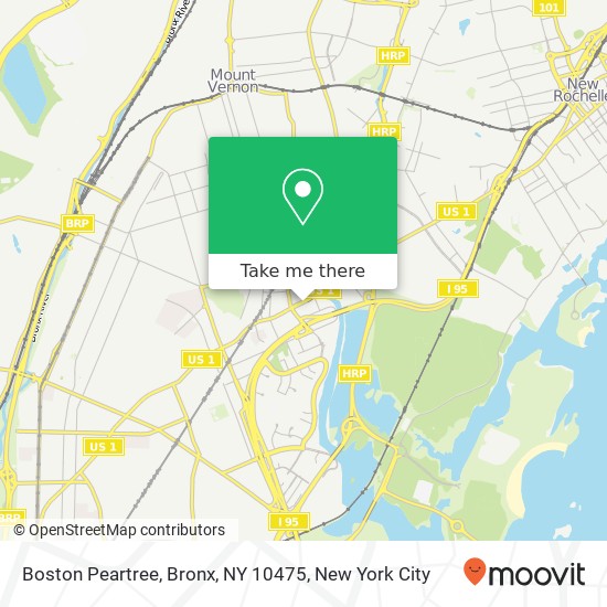 Mapa de Boston Peartree, Bronx, NY 10475