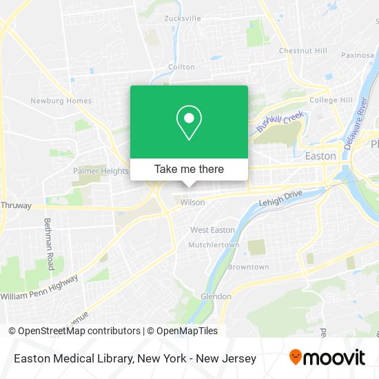 Easton Medical Library map