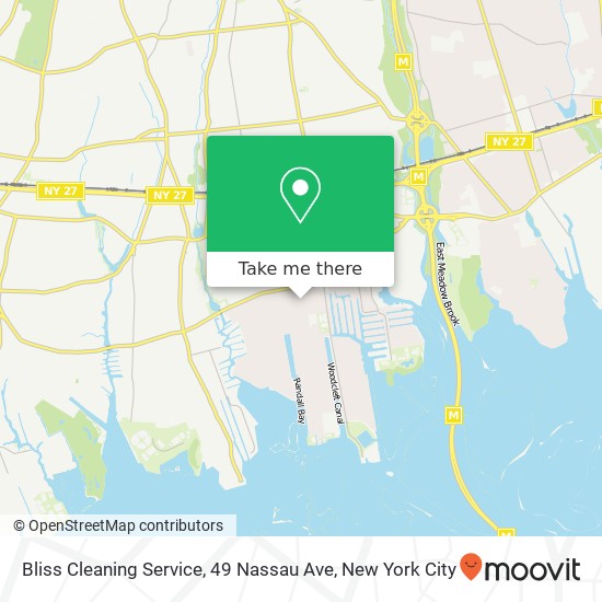 Mapa de Bliss Cleaning Service, 49 Nassau Ave