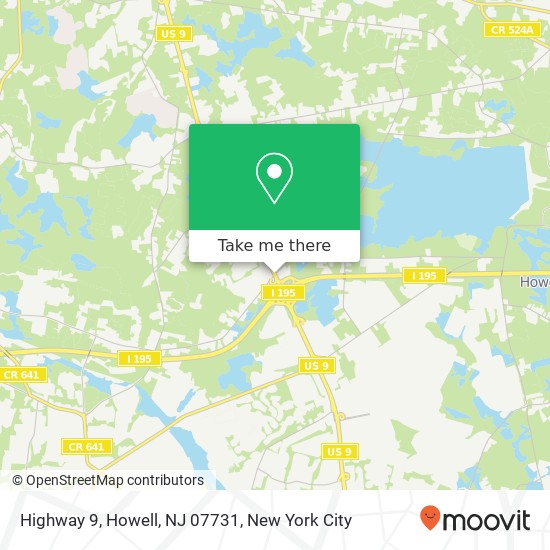 Mapa de Highway 9, Howell, NJ 07731