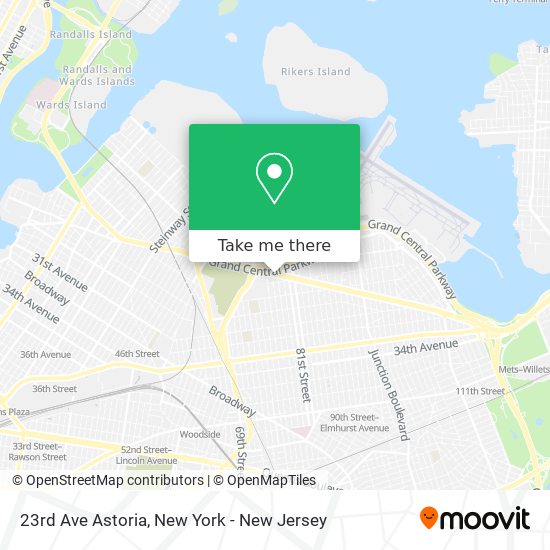 Mapa de 23rd Ave Astoria