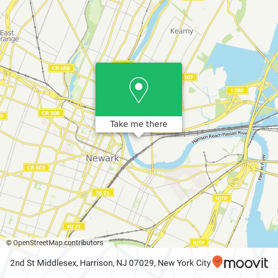 2nd St Middlesex, Harrison, NJ 07029 map