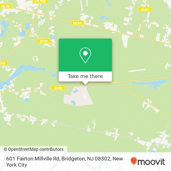 601 Fairton Millville Rd, Bridgeton, NJ 08302 map