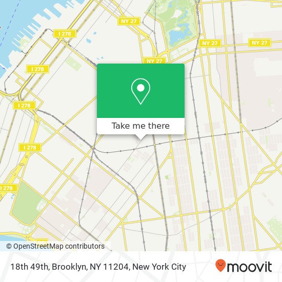 18th 49th, Brooklyn, NY 11204 map