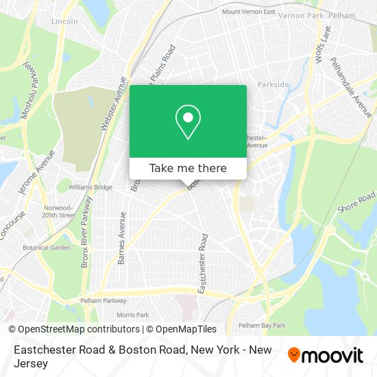 Eastchester Road & Boston Road map