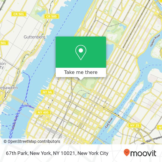 67th Park, New York, NY 10021 map