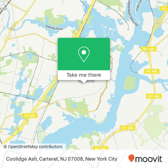 Coolidge Ash, Carteret, NJ 07008 map