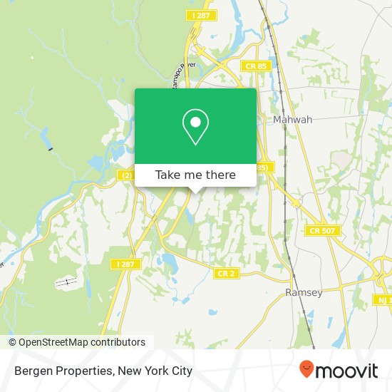 Bergen Properties map