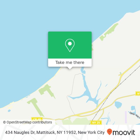 Mapa de 434 Naugles Dr, Mattituck, NY 11952