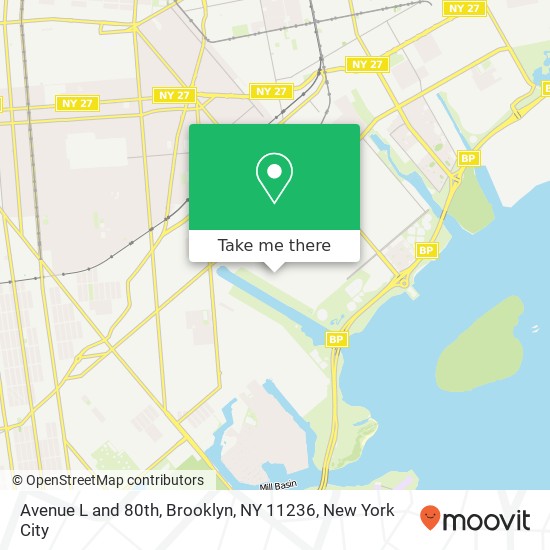 Mapa de Avenue L and 80th, Brooklyn, NY 11236