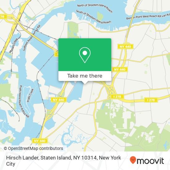 Mapa de Hirsch Lander, Staten Island, NY 10314