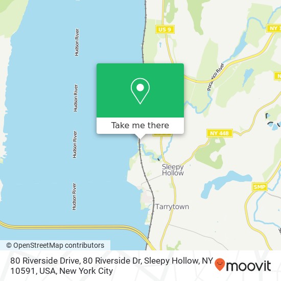 Mapa de 80 Riverside Drive, 80 Riverside Dr, Sleepy Hollow, NY 10591, USA