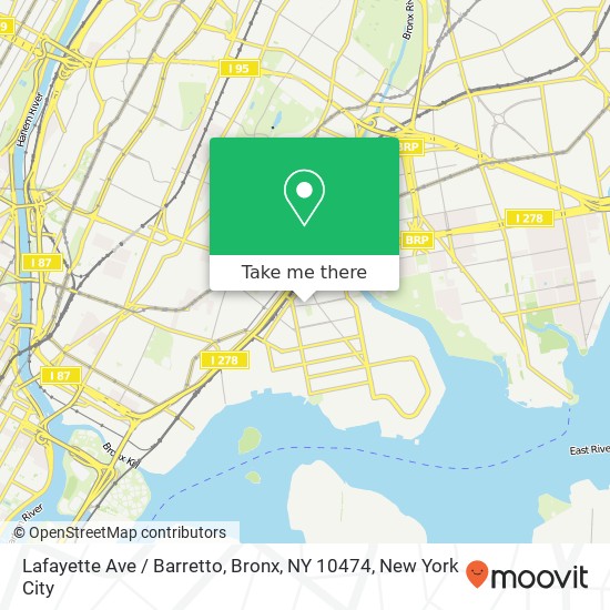 Lafayette Ave / Barretto, Bronx, NY 10474 map