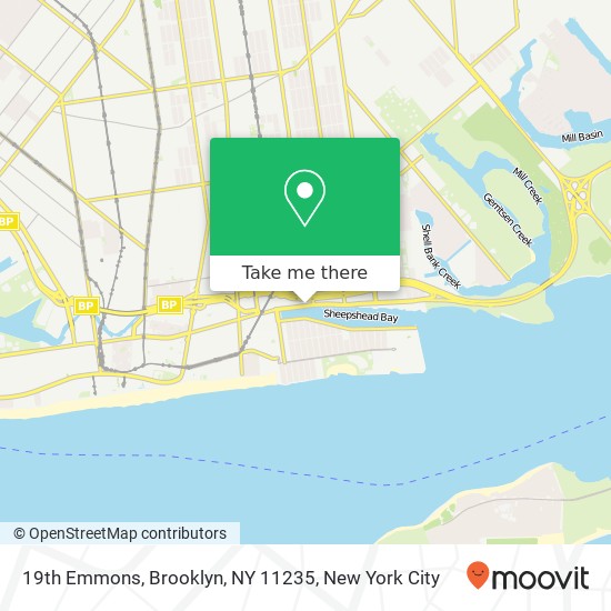 19th Emmons, Brooklyn, NY 11235 map