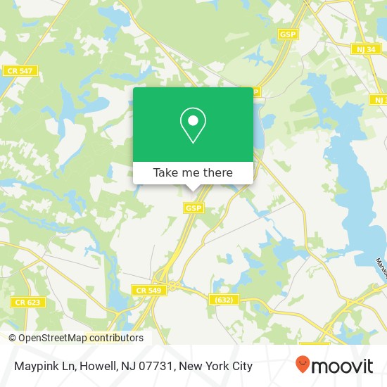 Maypink Ln, Howell, NJ 07731 map