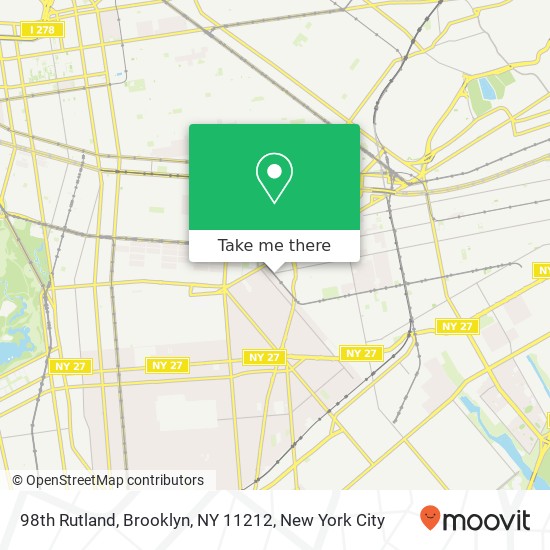 Mapa de 98th Rutland, Brooklyn, NY 11212