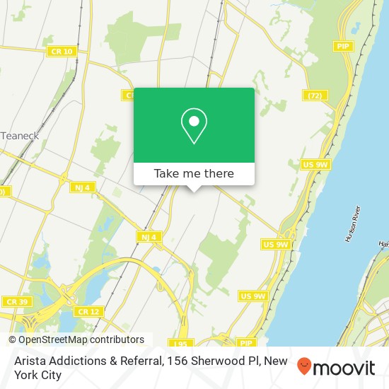 Arista Addictions & Referral, 156 Sherwood Pl map