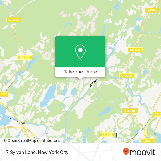 Mapa de 7 Sylvan Lane, 7 Sylvan Ln, Boonton, NJ 07005, USA