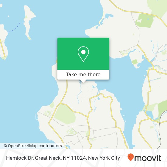 Hemlock Dr, Great Neck, NY 11024 map