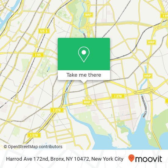 Mapa de Harrod Ave 172nd, Bronx, NY 10472