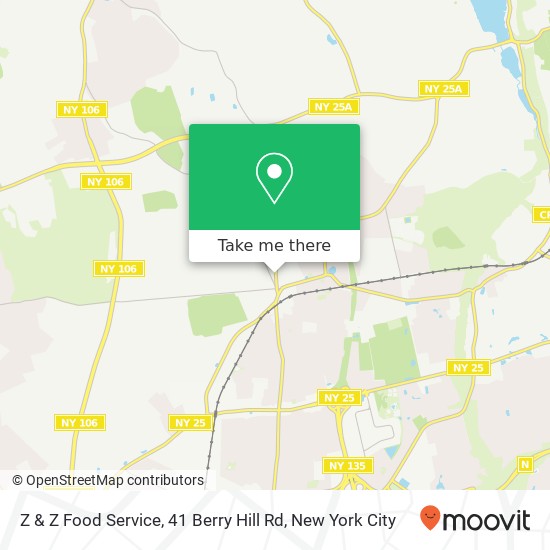 Mapa de Z & Z Food Service, 41 Berry Hill Rd