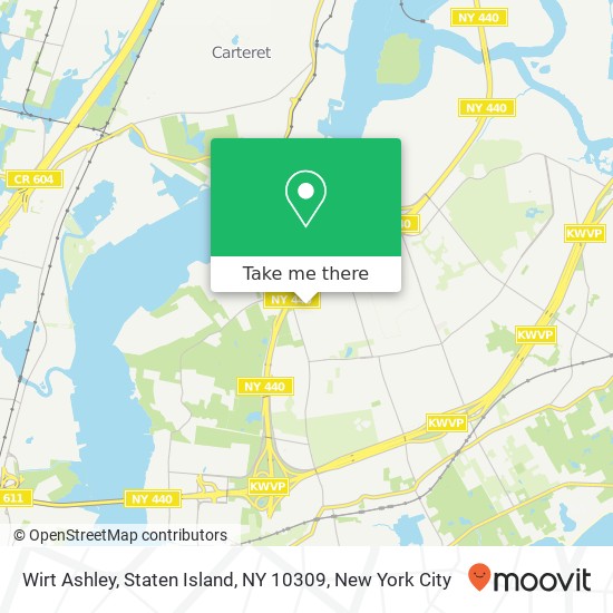 Mapa de Wirt Ashley, Staten Island, NY 10309