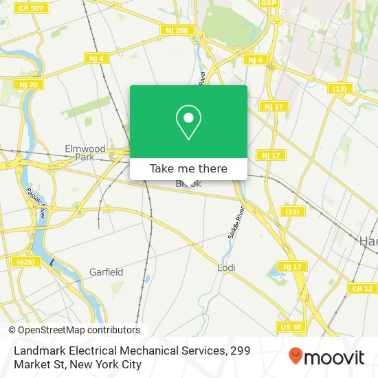 Landmark Electrical Mechanical Services, 299 Market St map